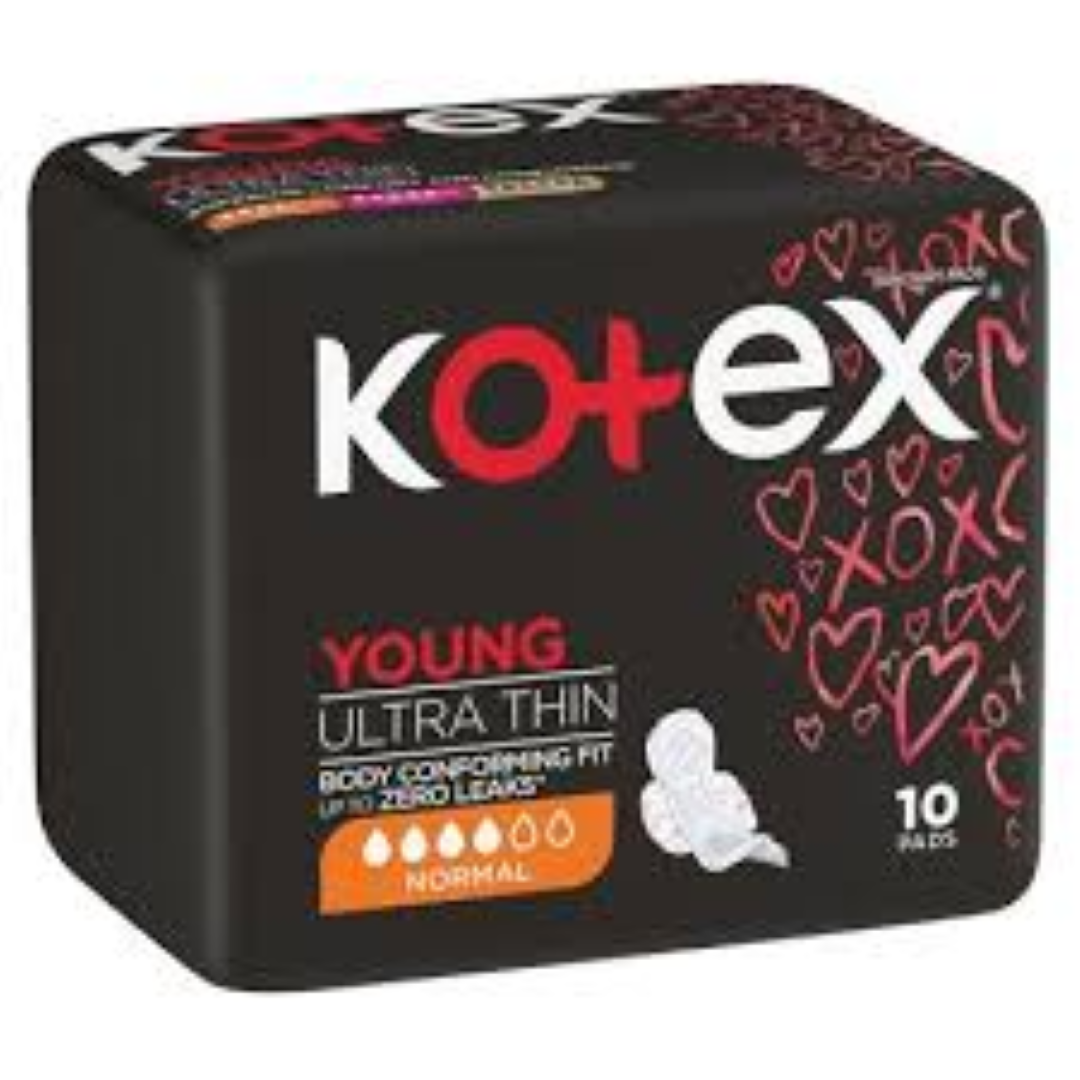 KOTEX ULTRA THIN YOUNG NORMAL PLUS 10'S